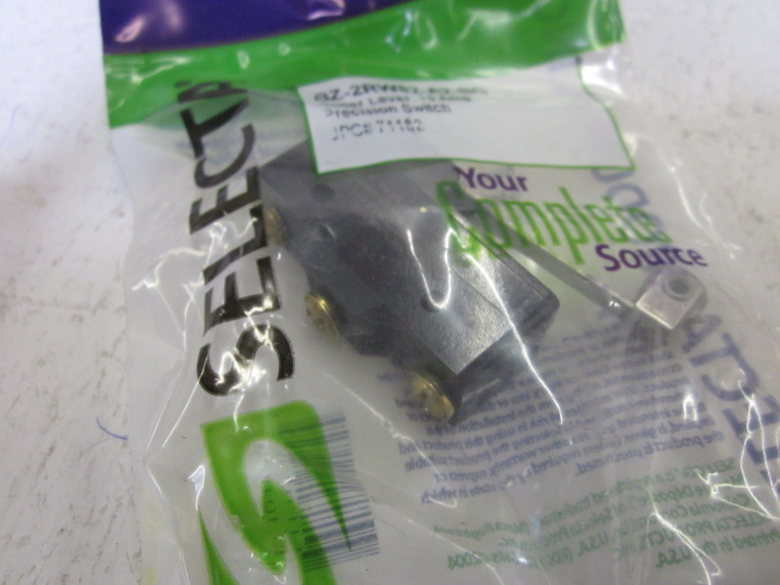LOT OF 2 SELECTRA BZ-2RW82-A2-BG  LIMIT SWITCH *NEW IN A FACTORY BAG*