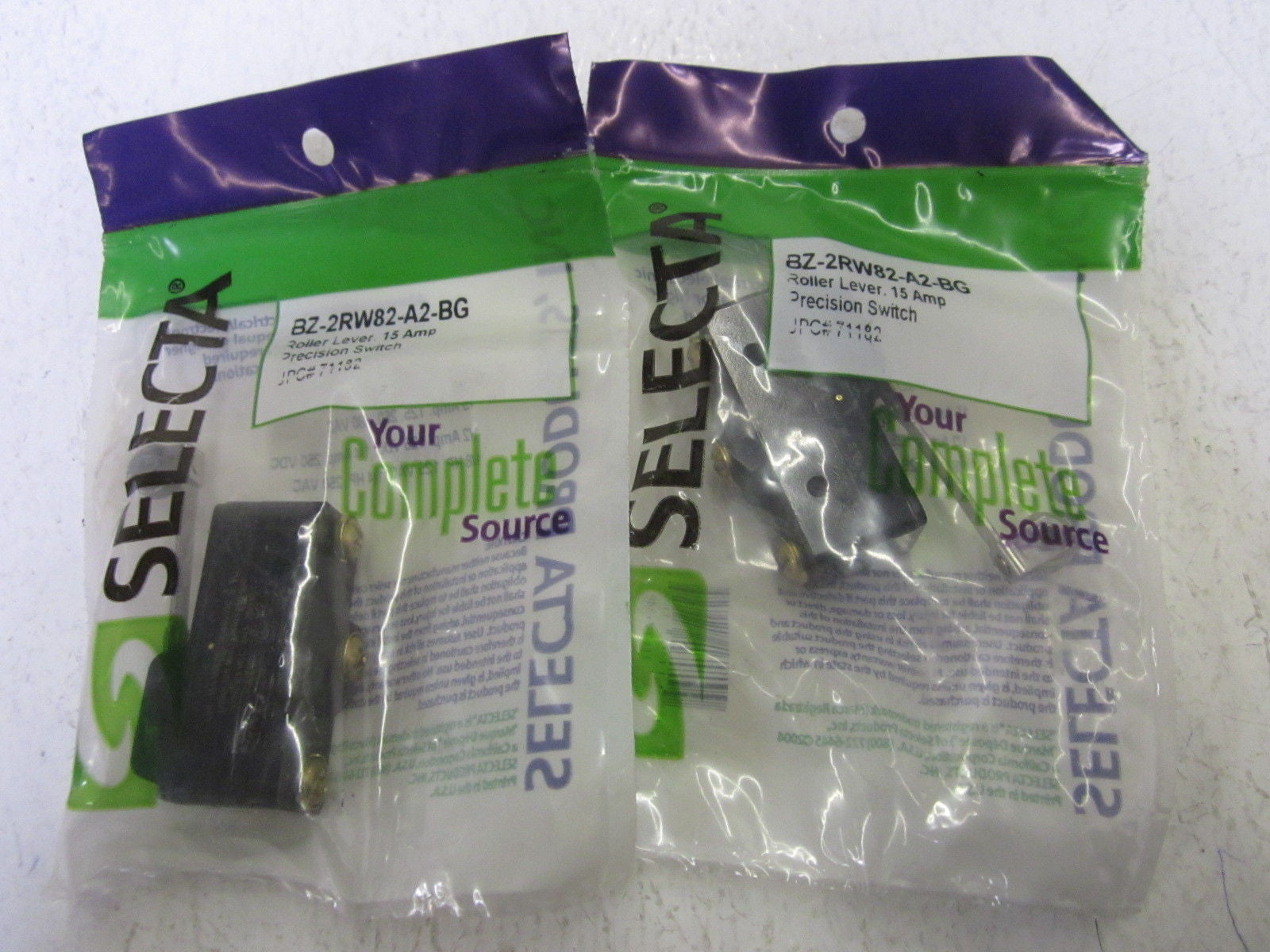 LOT OF 2 SELECTRA BZ-2RW82-A2-BG  LIMIT SWITCH *NEW IN A FACTORY BAG*