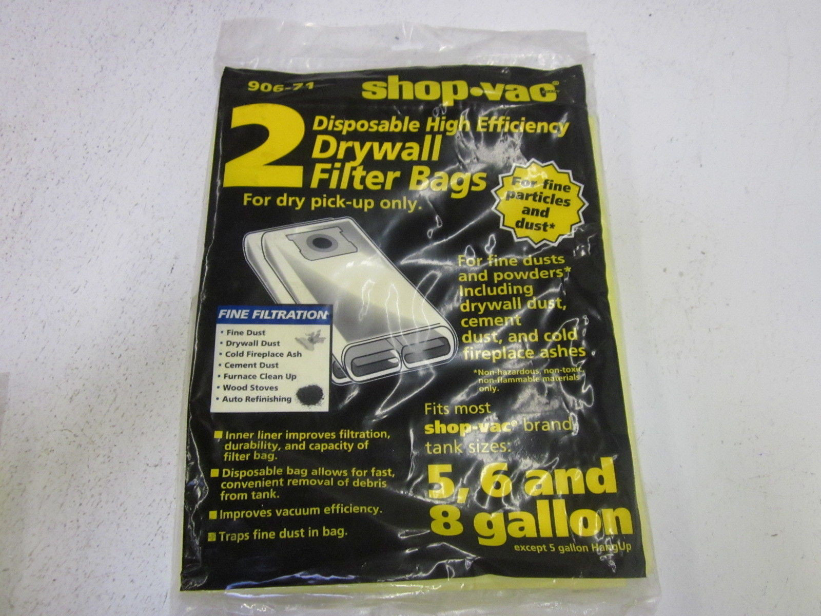 LOT OF 2 SHOP VAC 906-71 *NEW IN A FACTORY BAG*