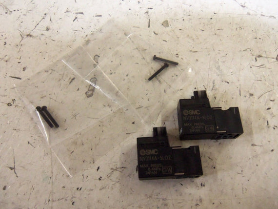LOT OF 2 SMC NVJ114A-5LOZ VALVE *NEW NO BOX*