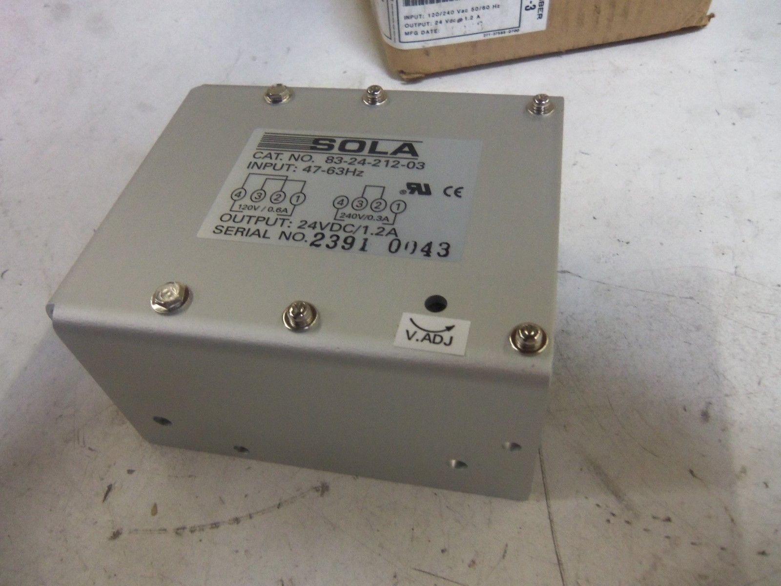 LOT OF 2 SOLA 83-24-212-03 DC POWER SUPPLY *NEW IN BOX*