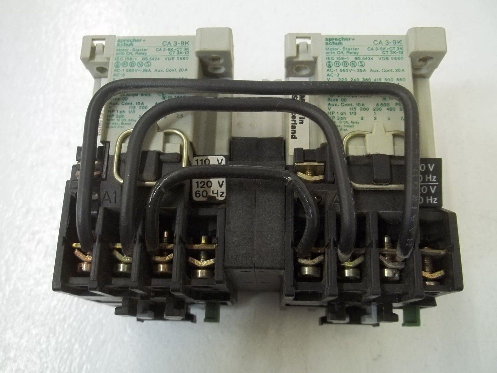 LOT OF 2 SPRECHER+SCHUH CA3-9K 120V *USED*