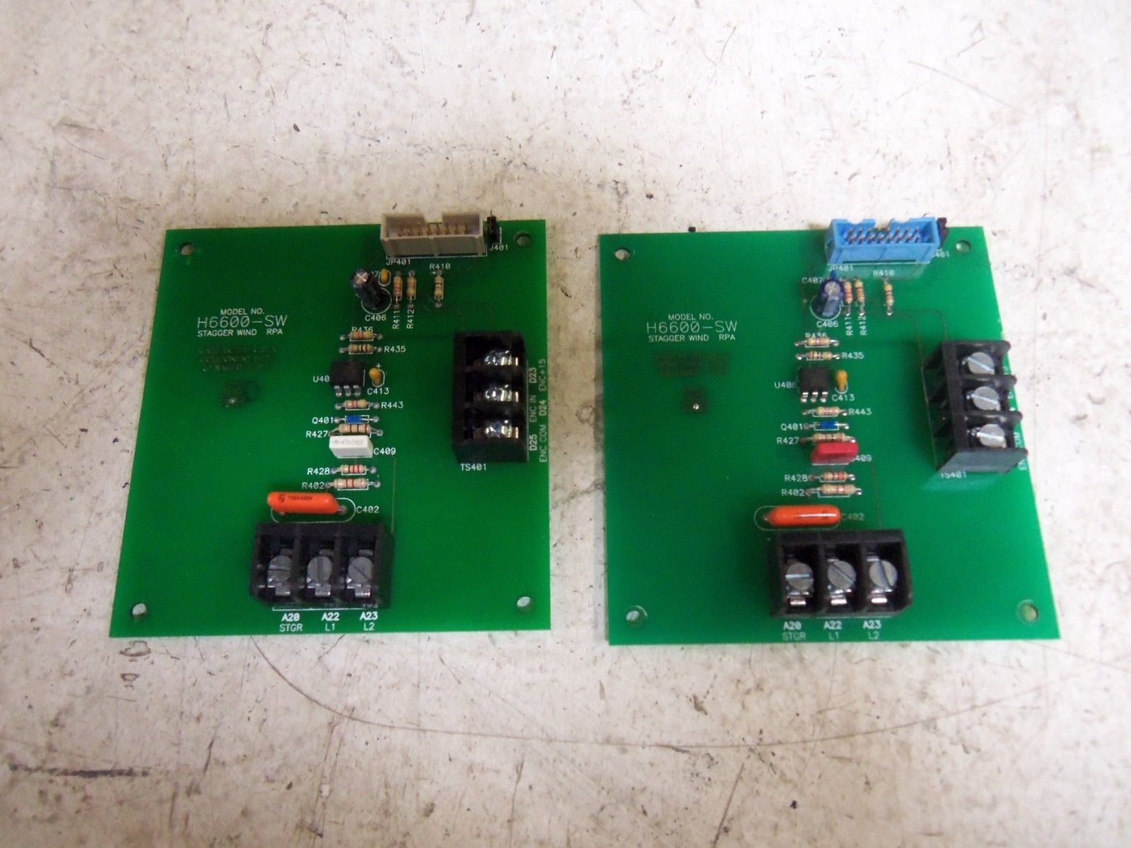 LOT OF 2 STAGGER WIND H6600-SW CIRCUIT BOARD *USED*