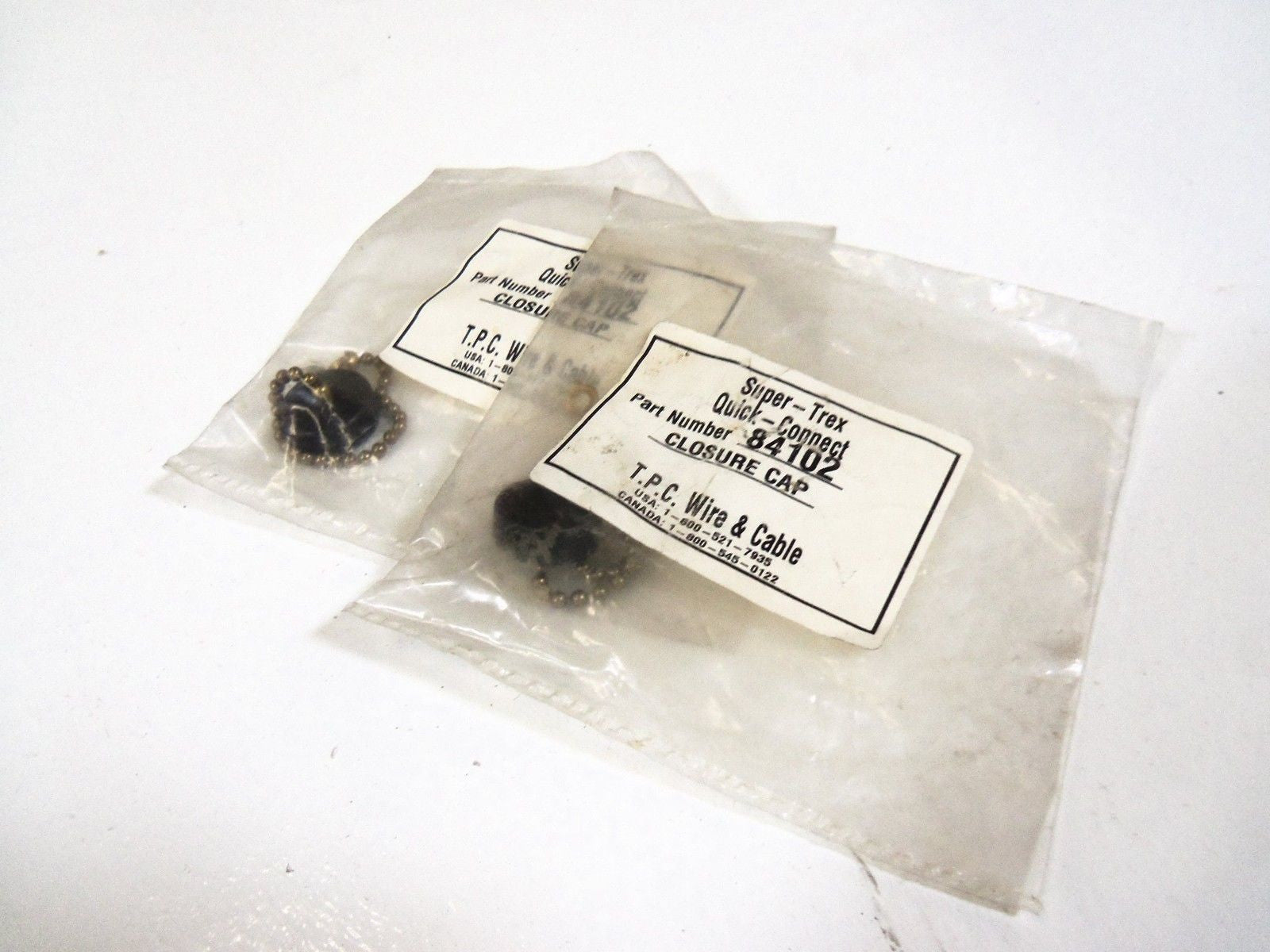 LOT OF 2 SUPER-TREX CLOSURE CAP 84102 *NEW IN  BAG*
