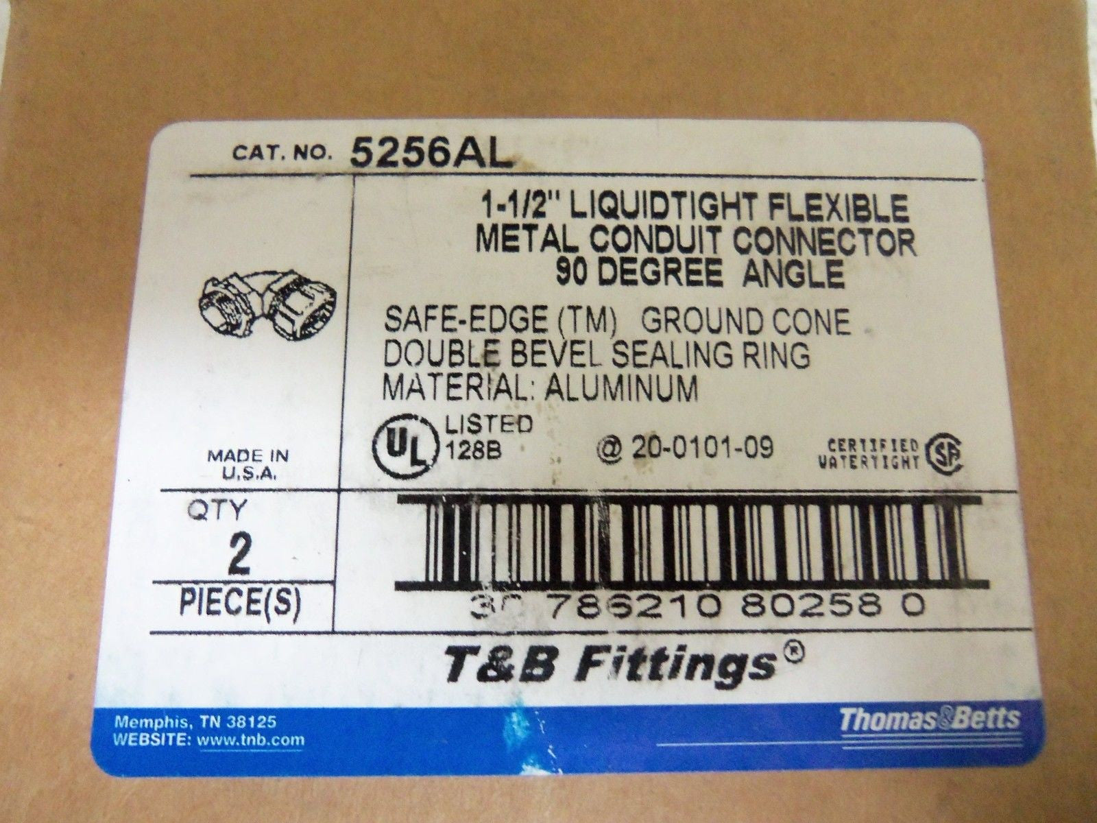 LOT OF 2 THOMAS & BETTS 5256AL CONDUIT *NEW IN BOX*