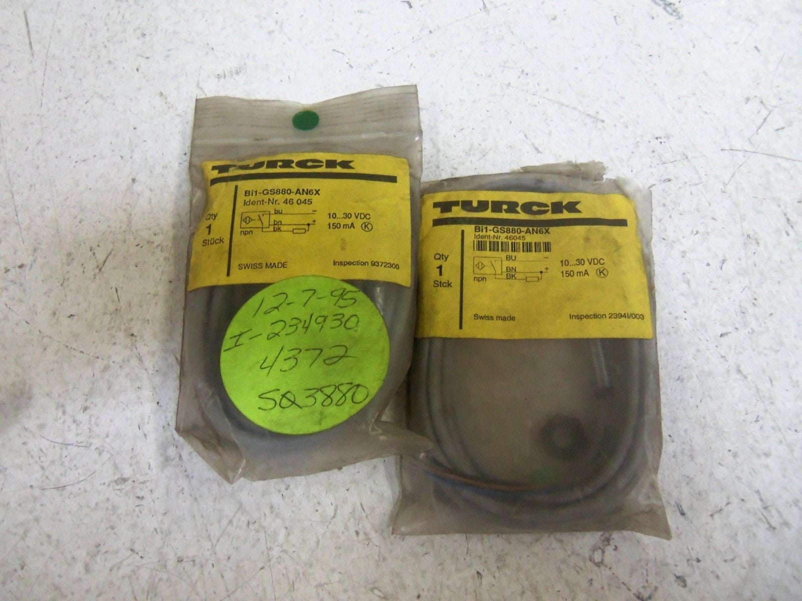 LOT OF 2 TURCK Bi1-GS880-AN6X *USED*