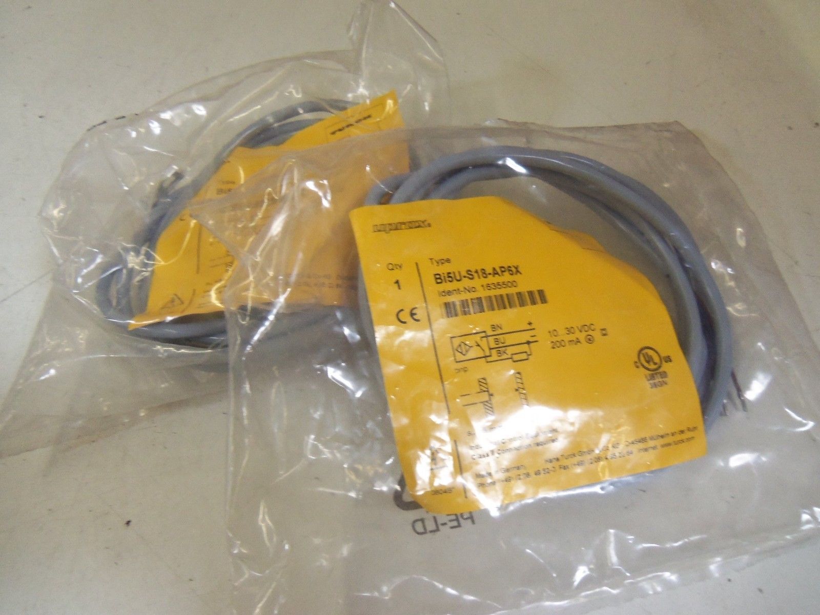 LOT OF 2 TURCK Bi5U-S18-AP6X *NEW IN BAG*