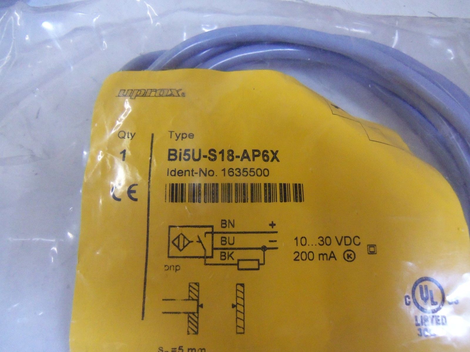 LOT OF 2 TURCK Bi5U-S18-AP6X *NEW IN BAG*