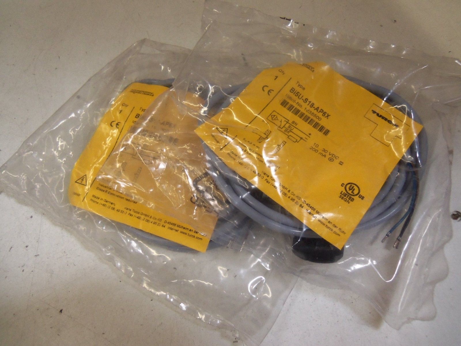 LOT OF 2 TURCK Bi5U-S18-AP6X *NEW IN BAG*
