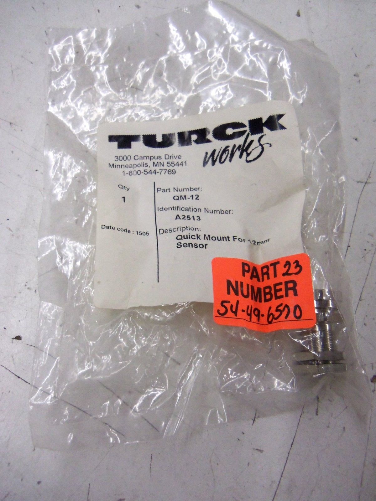 LOT OF 2 TURCK QM-12 *NEW IN BAG*