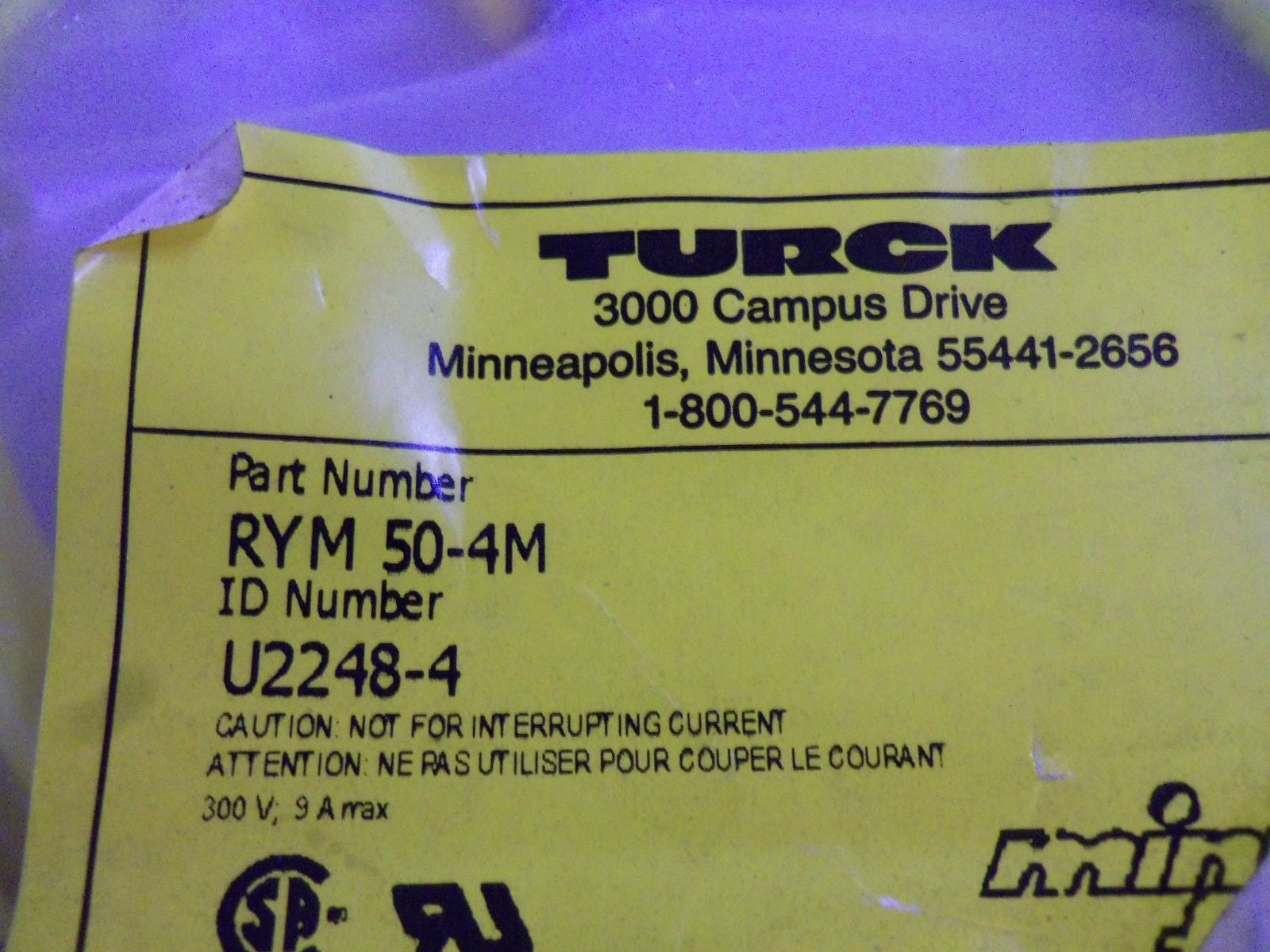 LOT OF 2 TURCK RYM 50-4M