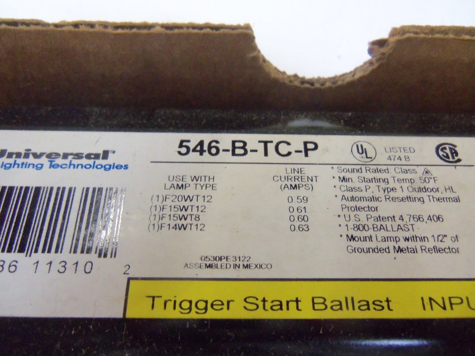 LOT OF 2 UNIVERSAL 546BTCP *NEW IN BOX*