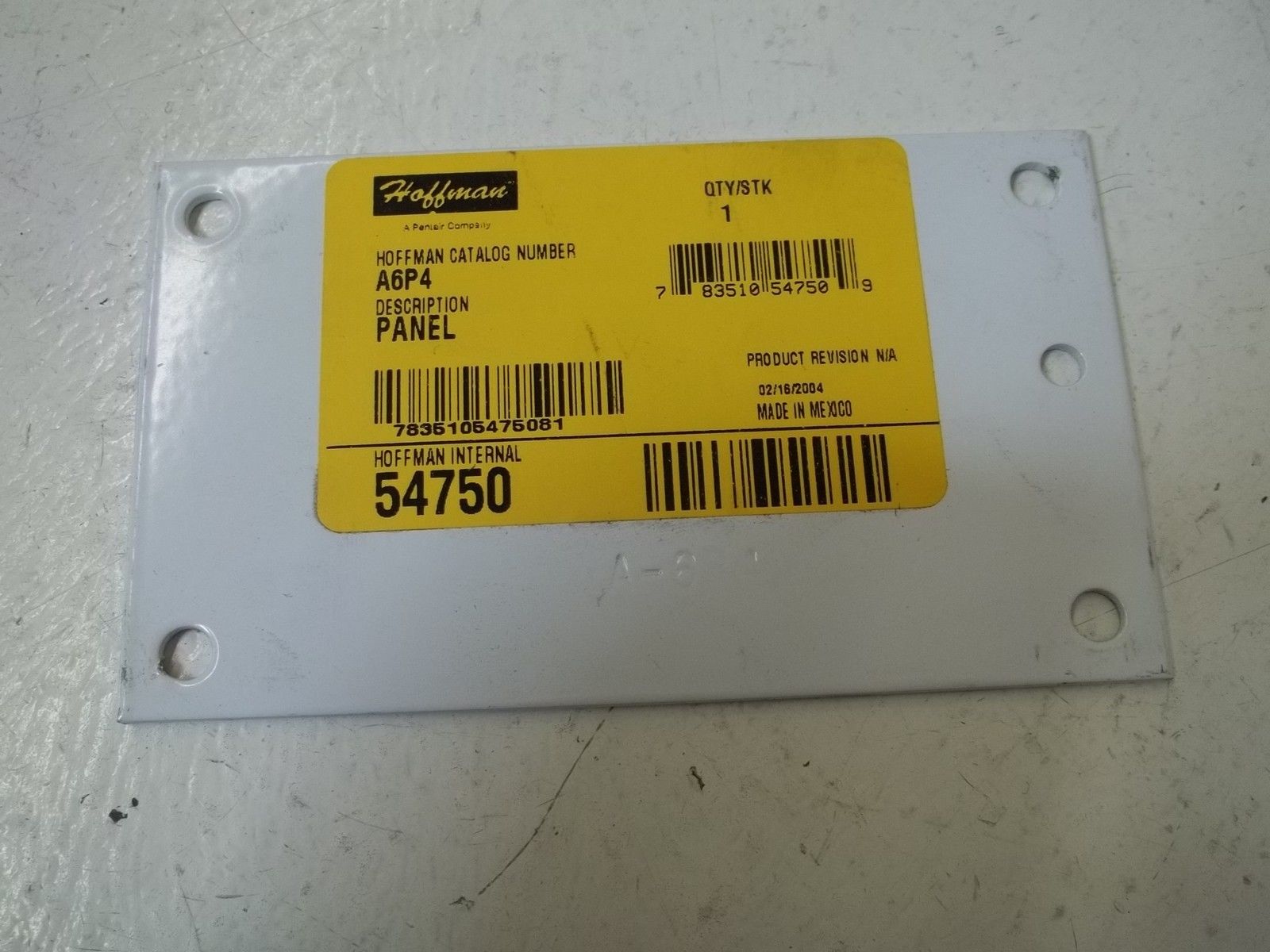 HOFFMAN A6P4 PANEL * NEW *