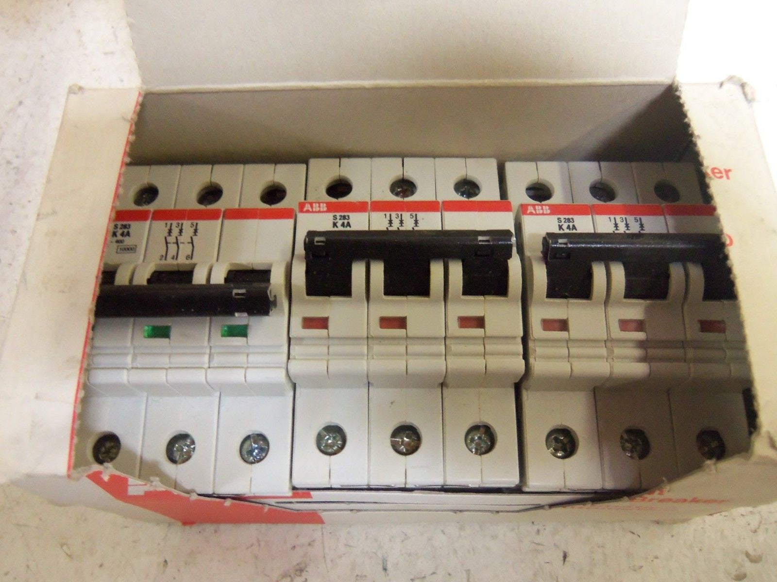 LOT OF 3 ABB CIRCUIT BREAKER S283-K4A *NEW IN BOX*