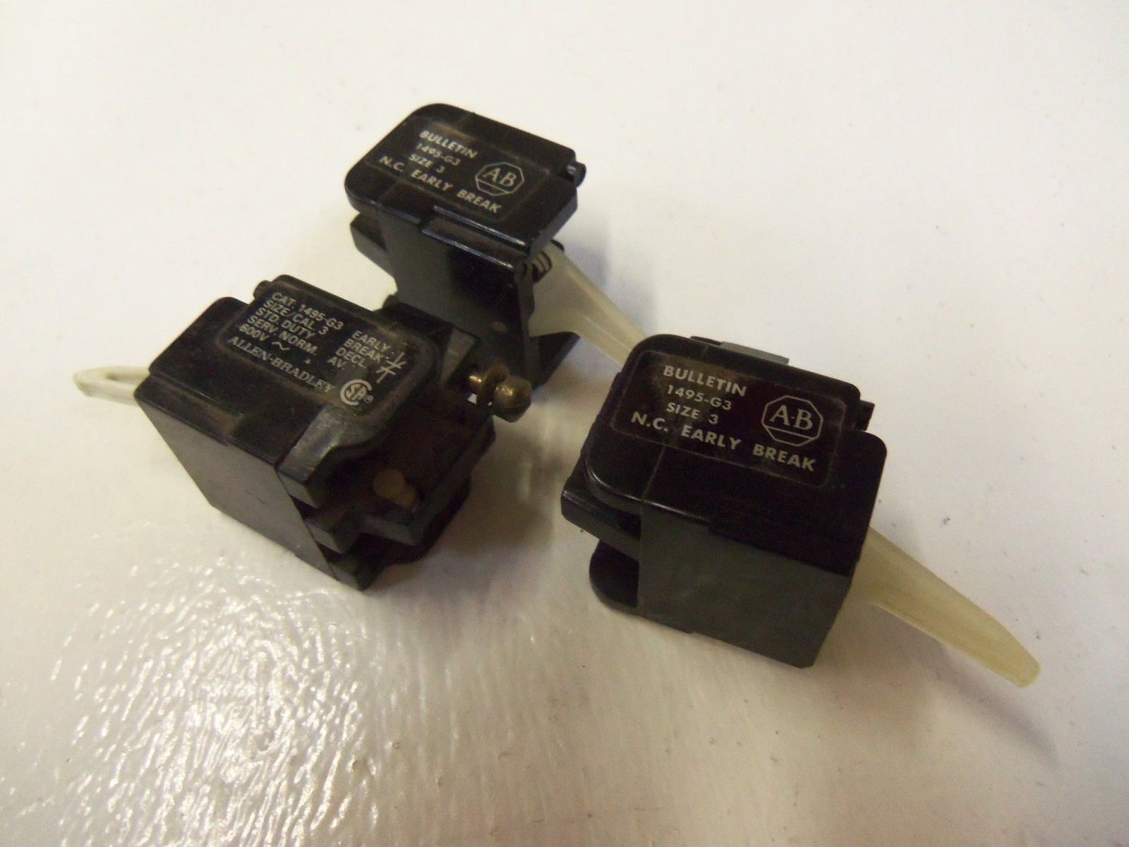 LOT OF 3 ALLEN BRADLEY 1495-G3 SIZE 3 *USED*