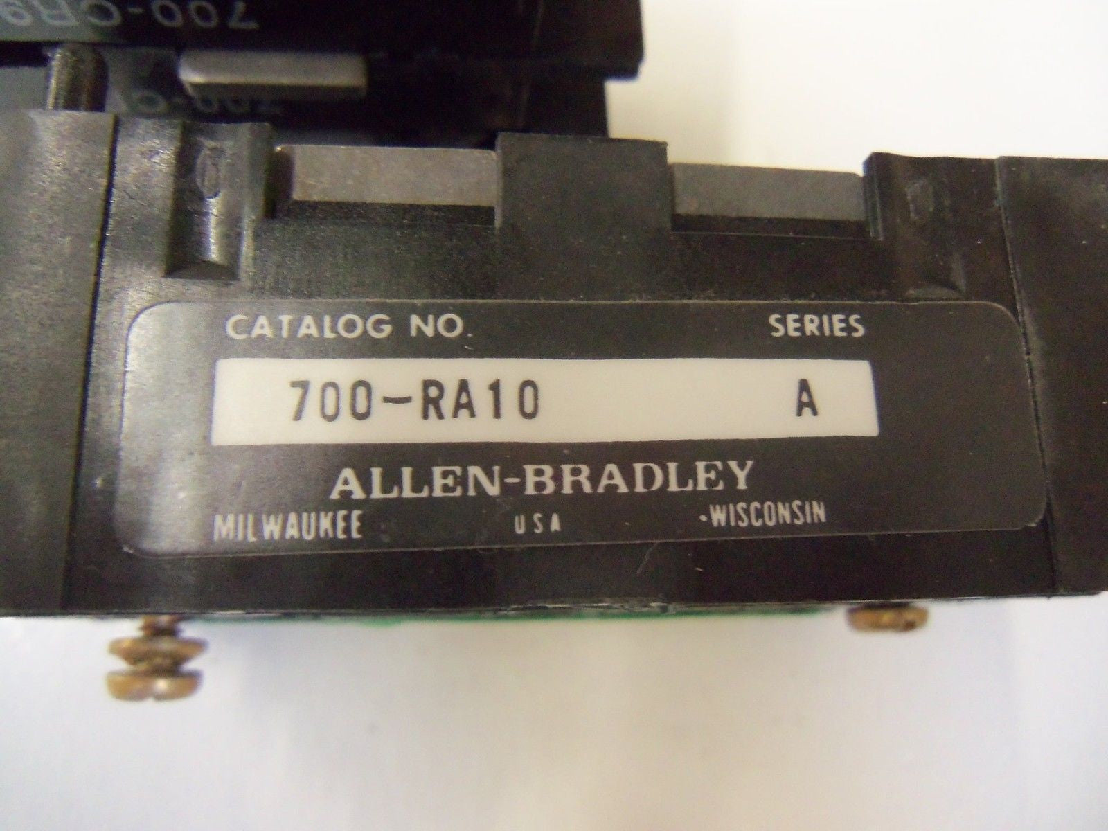 LOT OF 3 ALLEN BRADLEY 700-RA10 SERIES A *USED*