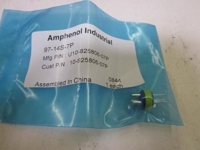 LOT OF 3 AMPHENOL 97-14S-7P *NEW NO BOX*