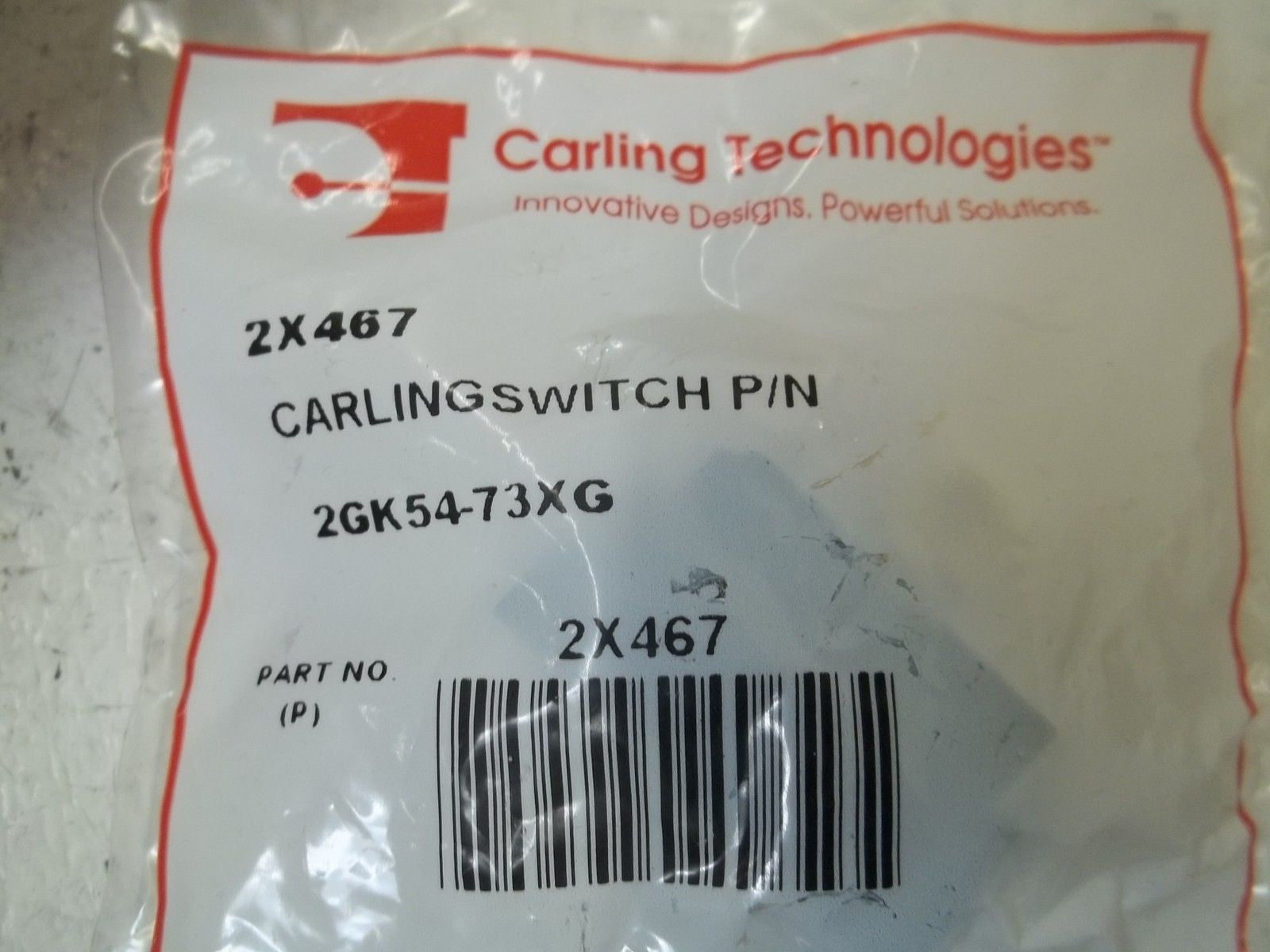 LOT OF 3 CARLING TECHNOLOGIES 2GK54-73XG TOGGLE SWITCH *NEW IN A FACTORY BAG*