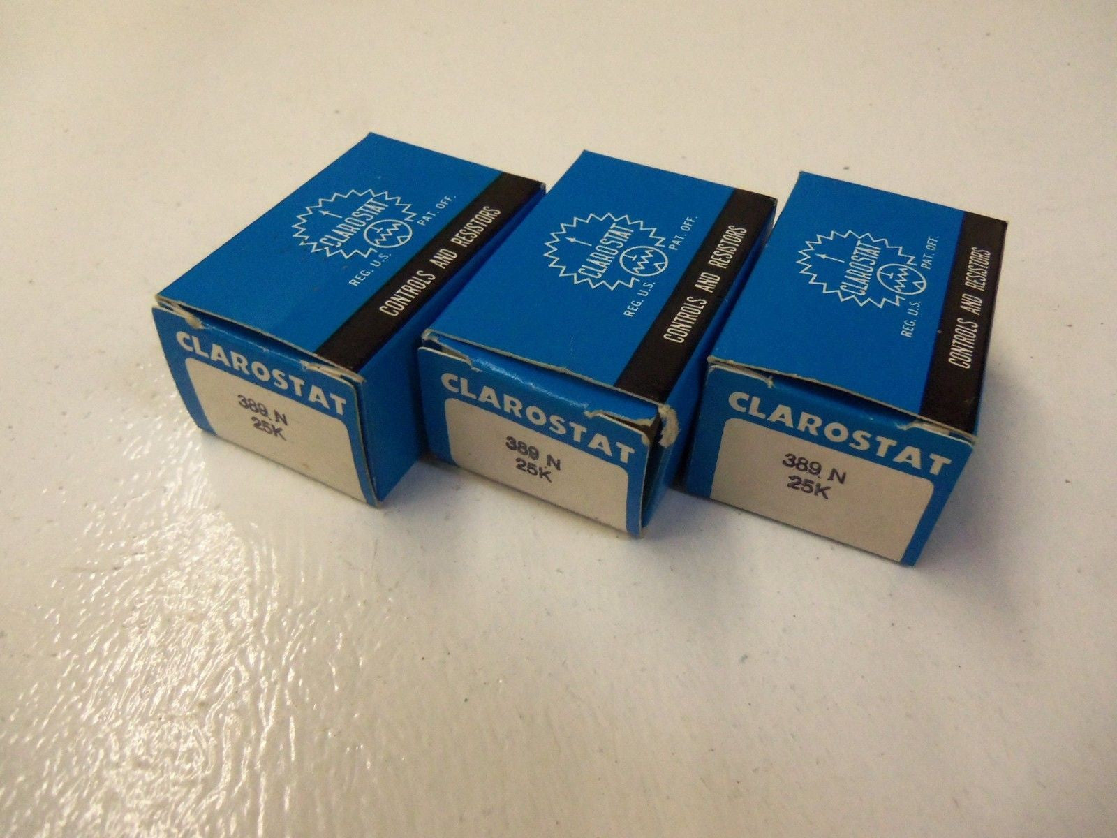 LOT OF 3  CLAROSTAT 389N-25K   *NEW IN BOX*