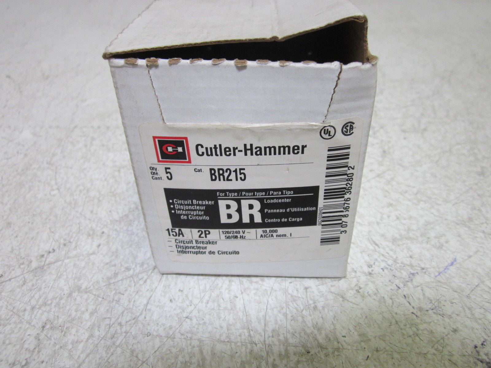 LOT OF 3 CUTLER HAMMER BR215 120/240V CIRCUIT BREAKER *NEW IN BOX*