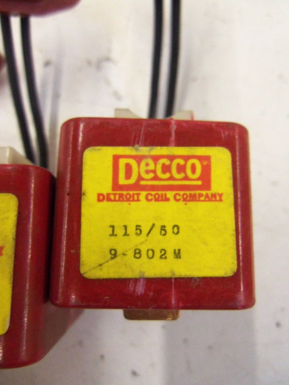 LOT OF 3 DECCO 9-802M COIL *USED*
