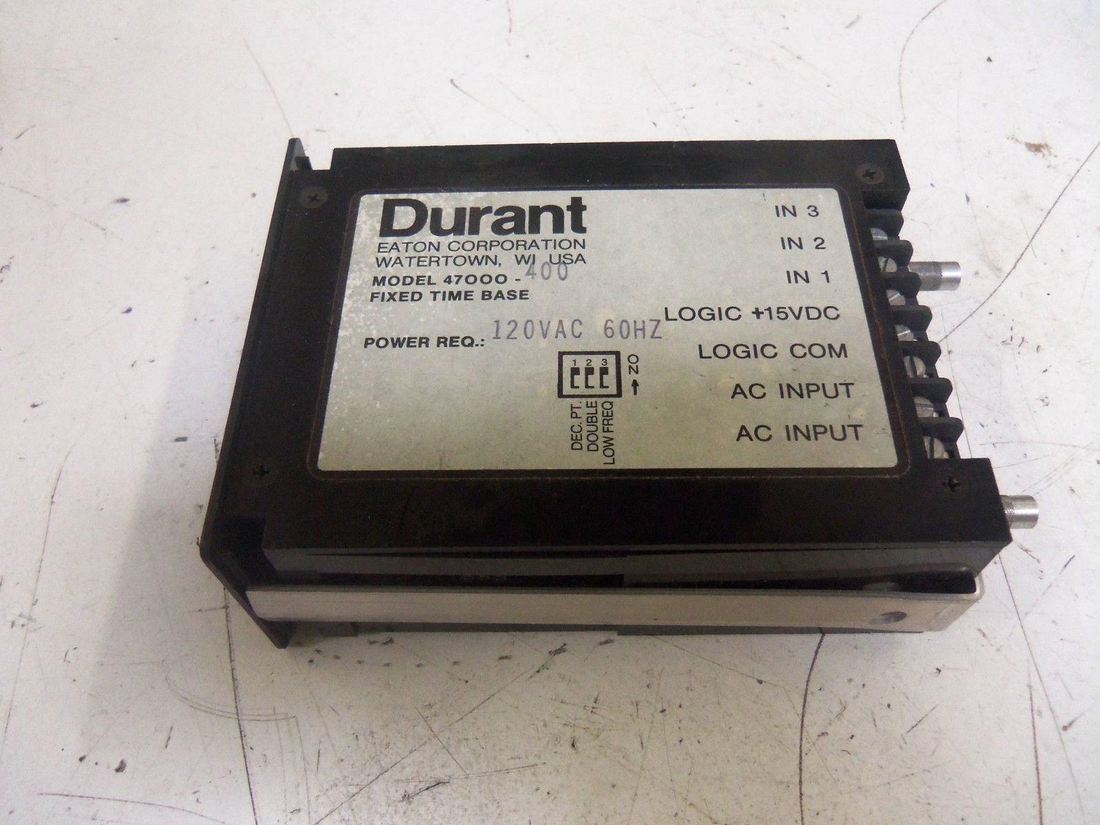 DURANT 47000-400 RATEMETER 4 DIGIT LED FIXED TIMEBASE *NEW NO BOX*