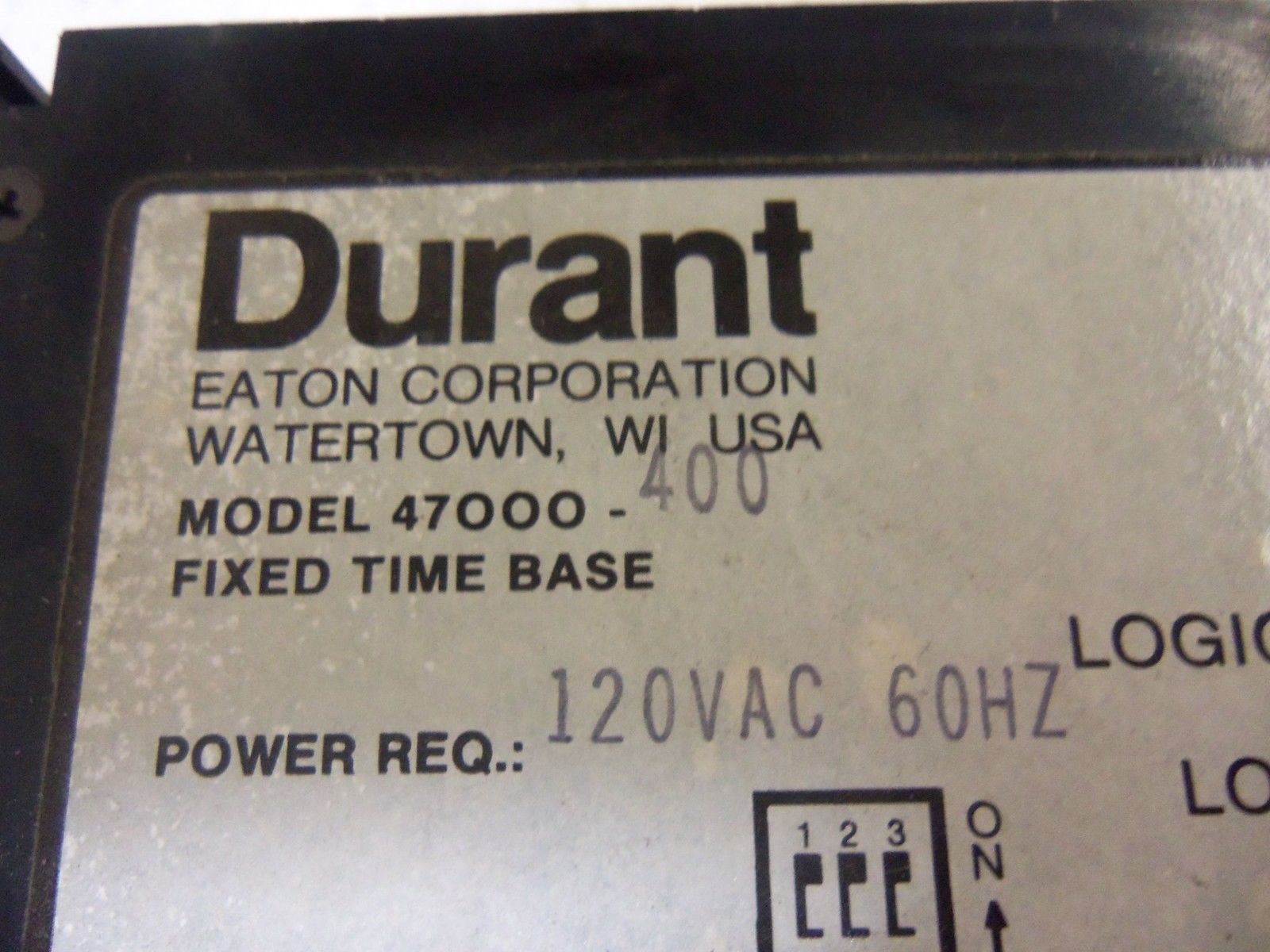 DURANT 47000-400 RATEMETER 4 DIGIT LED FIXED TIMEBASE *NEW NO BOX*