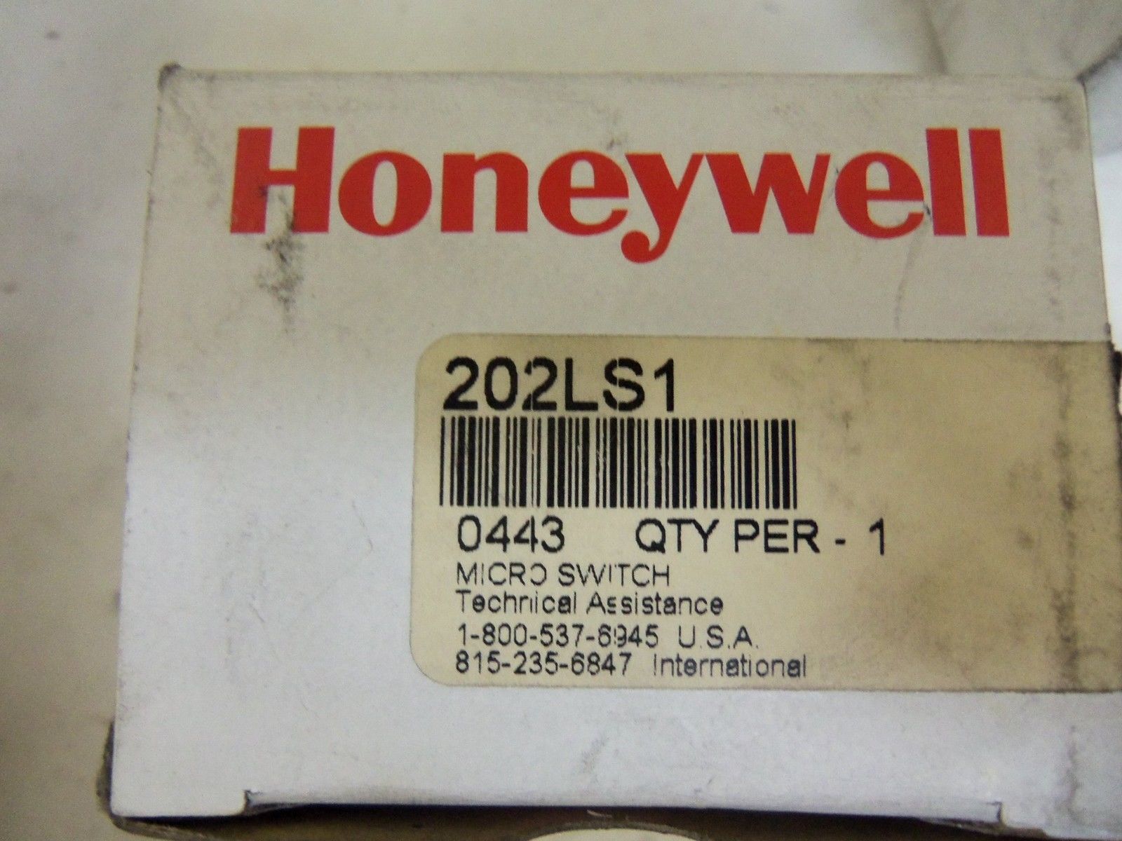 HONEYWELL 202LS1 LIMIT SWITCH *NEW IN BOX*