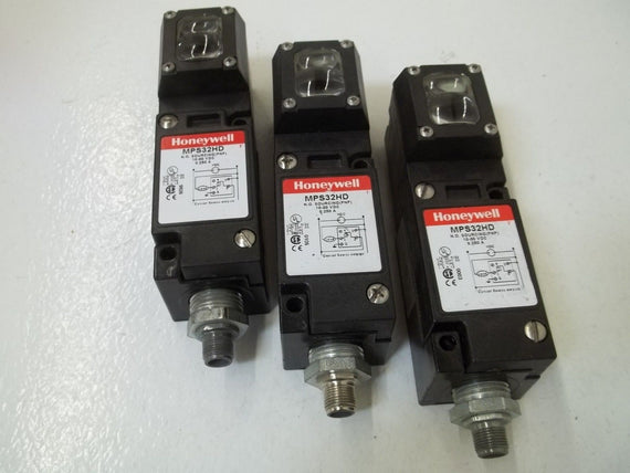 LOT OF 3 HONEYWELL MPSD32HD WITH MPP6HD *USED*