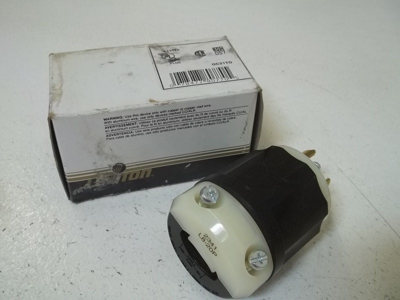 LOT OF 3 LEVITON 2341 LOCKING PLUG *NEW IN BOX*