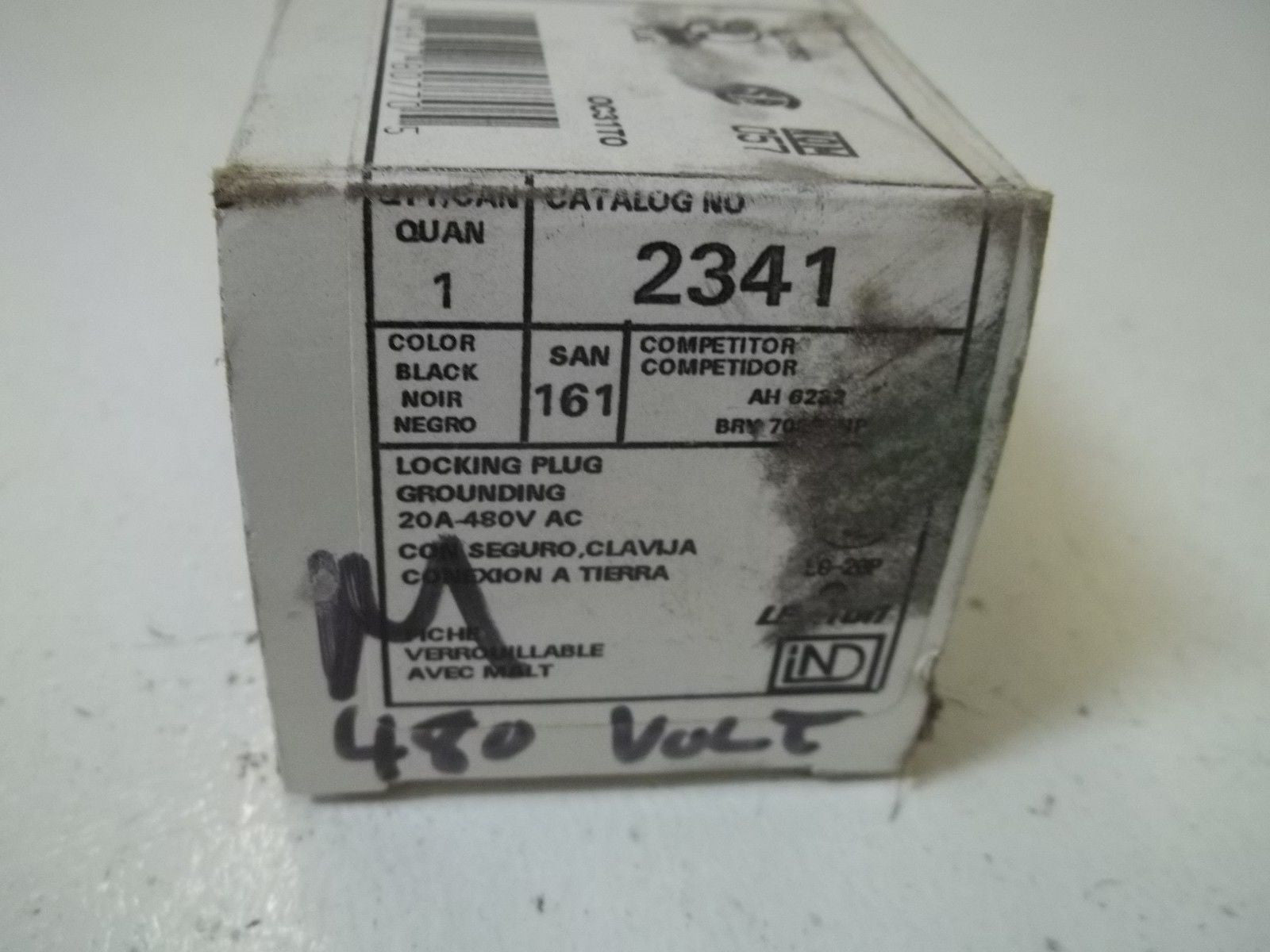 LOT OF 3 LEVITON 2341 LOCKING PLUG *NEW IN BOX*