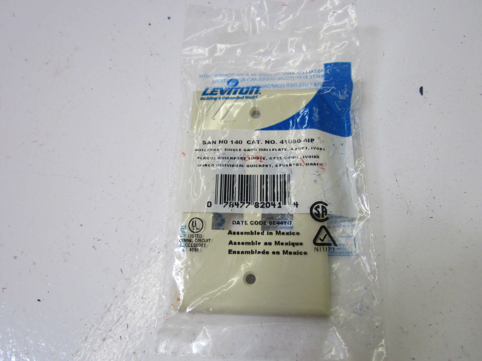 LOT OF 3 LEVITON 41080-4IP *NEW IN A  FACTORY BAG*