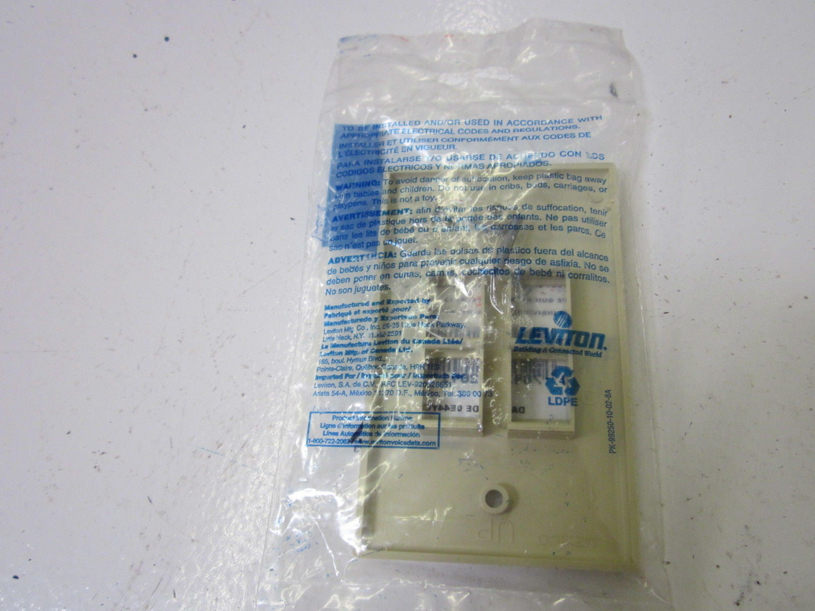 LOT OF 3 LEVITON 41080-4IP *NEW IN A  FACTORY BAG*