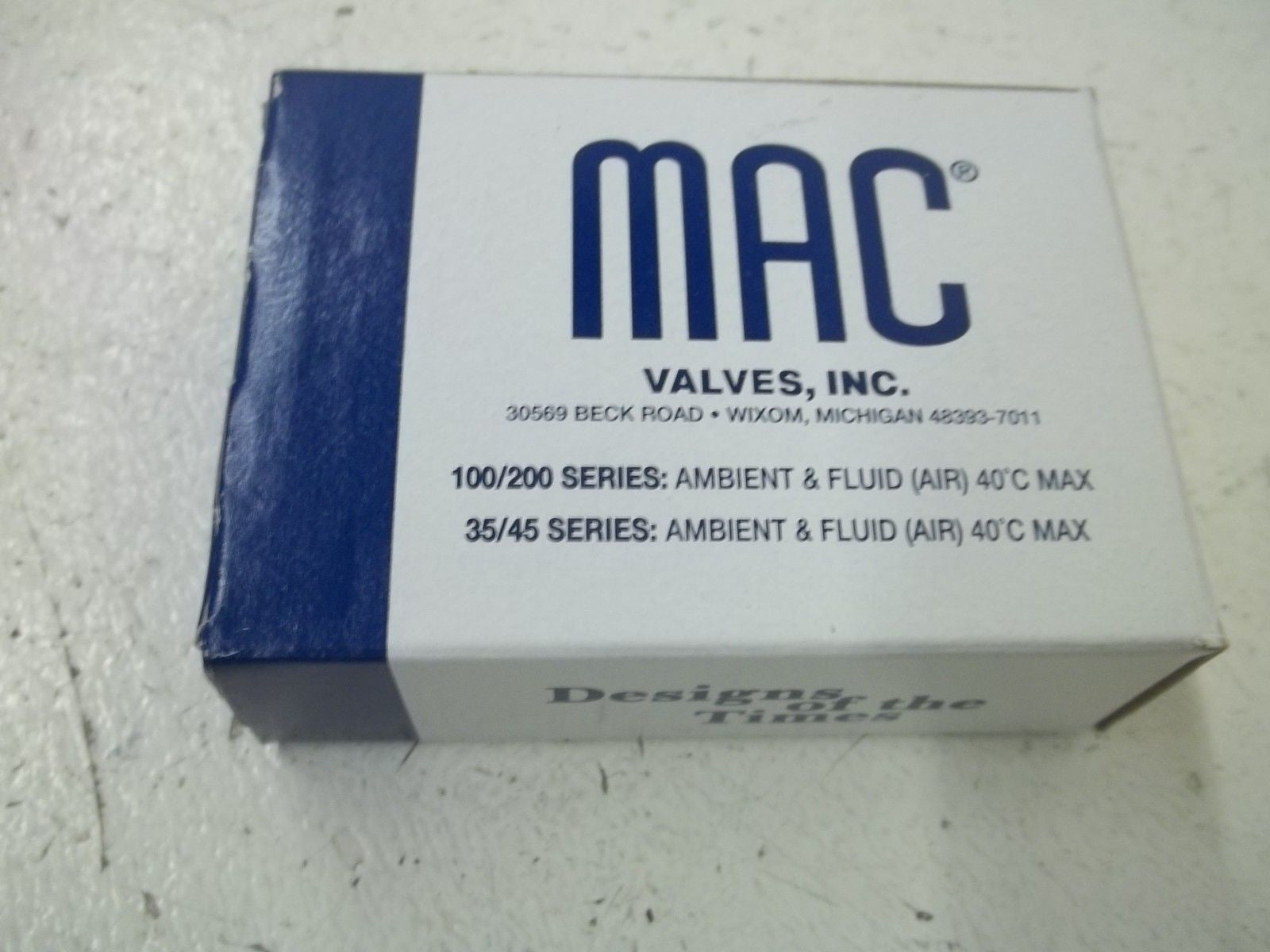 LOT OF 3 MAC 35A-AAA-DDFD-1BA SOLENOID VALVE *USED*
