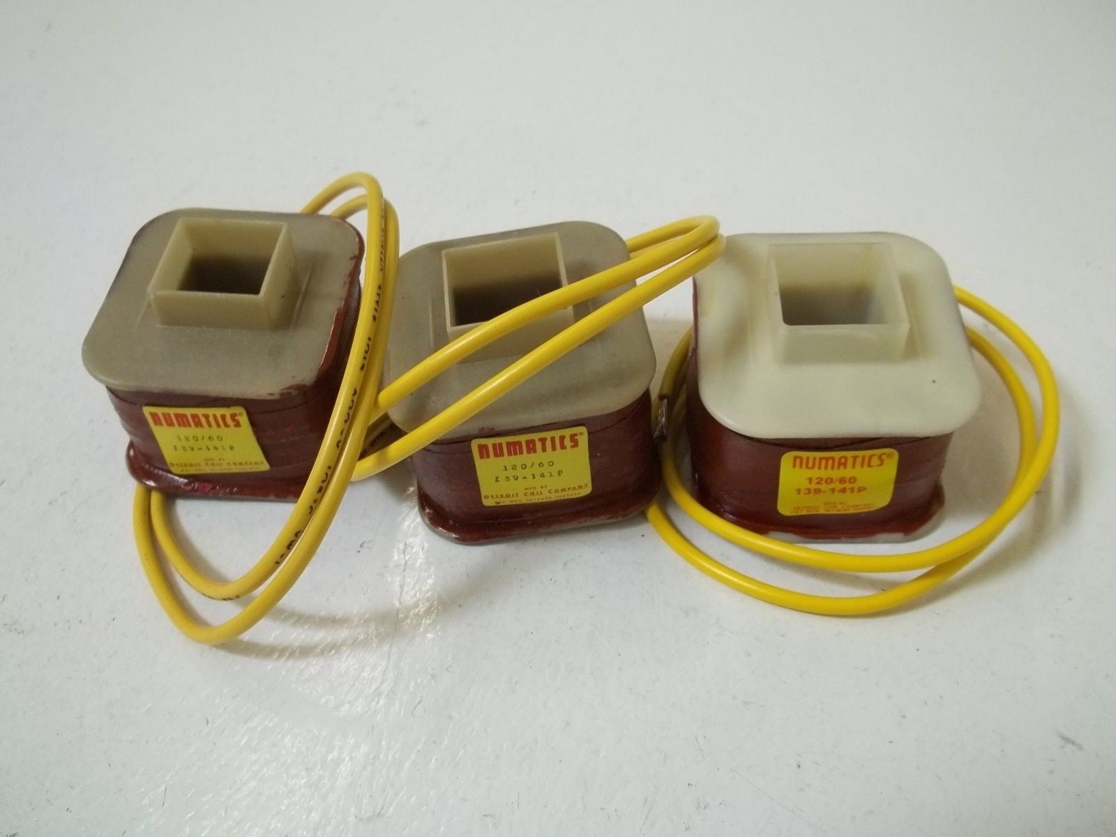 LOT OF 3 NUMATICS 139-141P 120/60 COIL *USED*