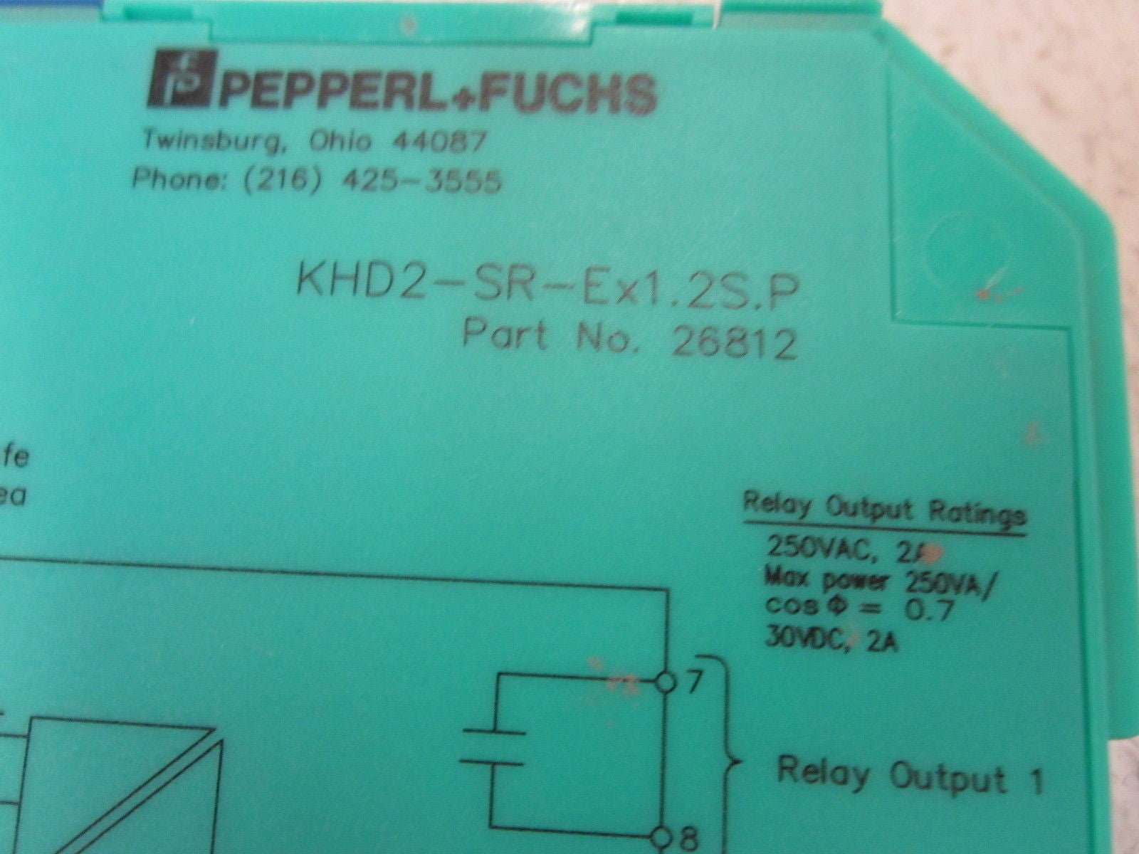 PEPPERL+FUCHS KHD2-SR-EX1.2S.P ISOLATED SWITCH AMPLIFIER *NEW NO BOX*