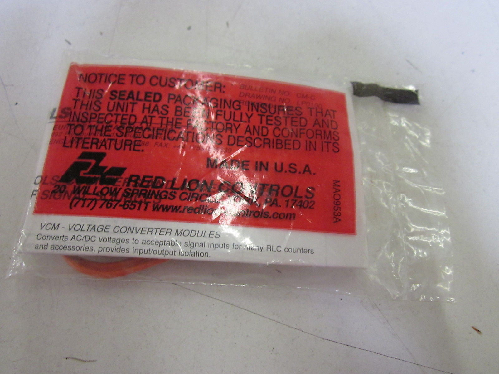 LOT OF 3 RED LION VCMG0000 *NEW NO BOX*