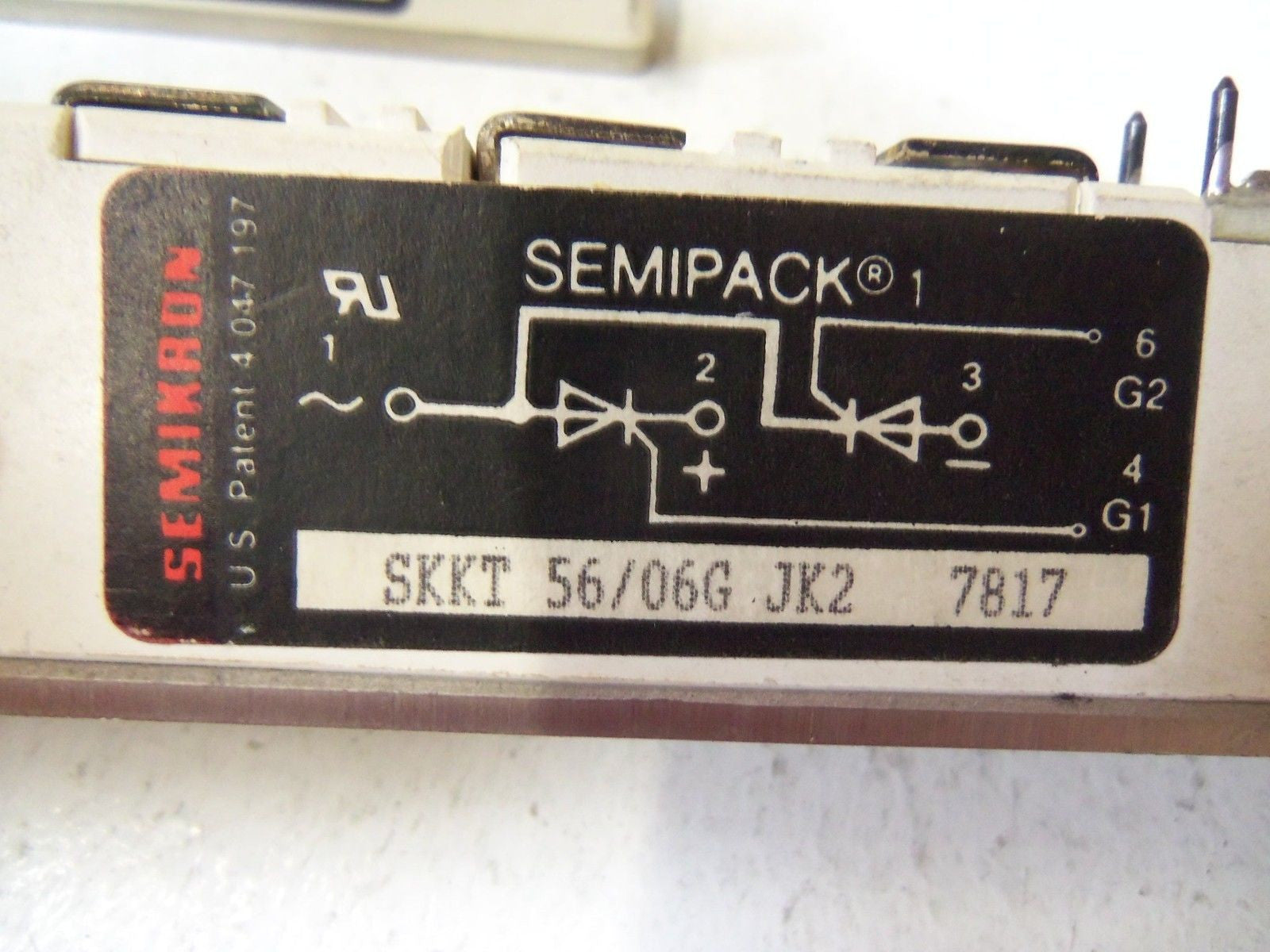 LOT OF 3 SEMIKRON THYRISTOR POWER BLOCK SKKT56 / 06GJK2 *USED*