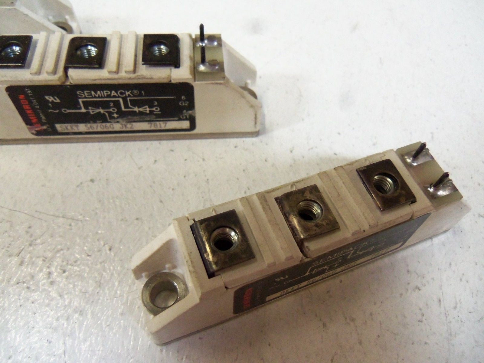 LOT OF 3 SEMIKRON THYRISTOR POWER BLOCK SKKT56 / 06GJK2 *USED*