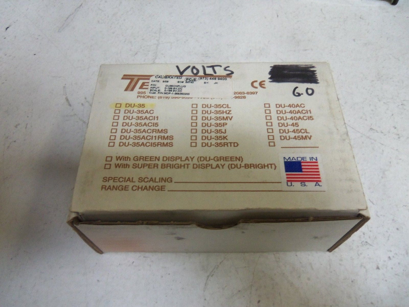 LOT OF 3 TEXMATE DU35CNPLUG *NEW IN BOX*