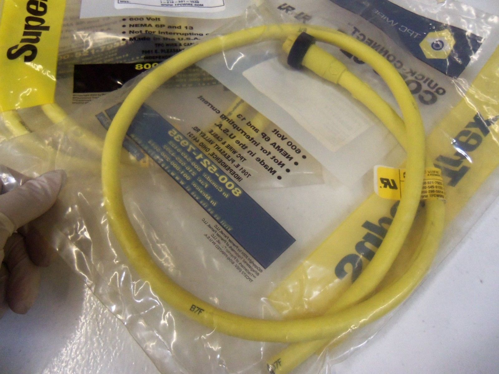 LOT OF 3 TPC WIRE & CABLE  84303  *NEW IN FACTORY BAG*