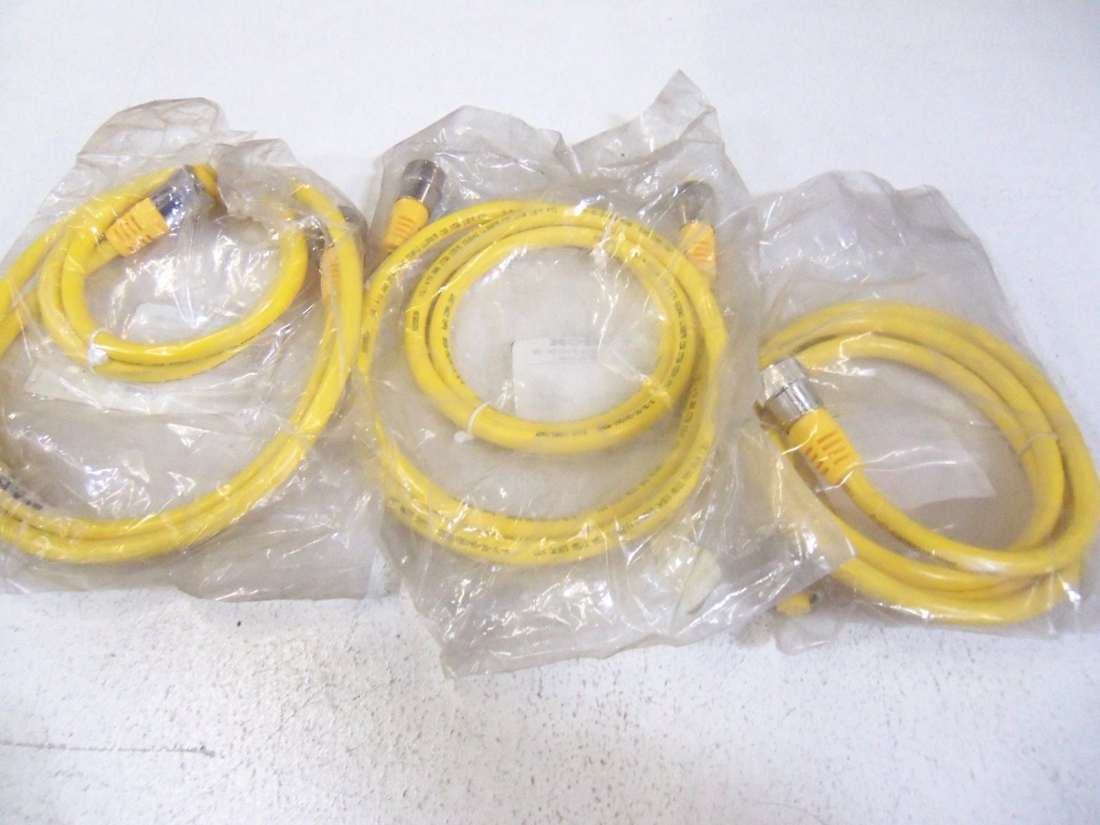 LOT OF 3 TURCK CORDSET CABLE RYM RKM 46-2M *NEW IN BAG*