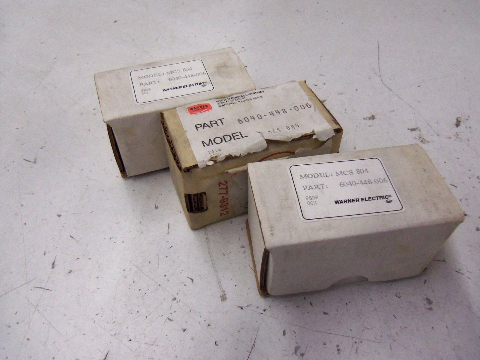 LOT OF 3 WARNER ELECTRIC MCS-804 *NEW IN BOX*