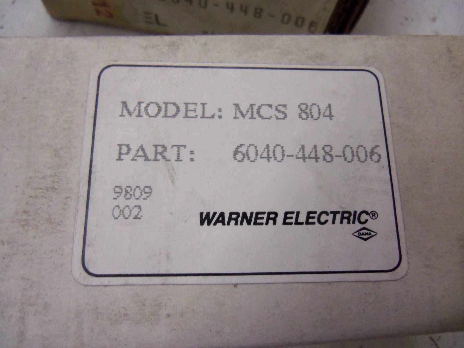 LOT OF 3 WARNER ELECTRIC MCS-804 *NEW IN BOX*