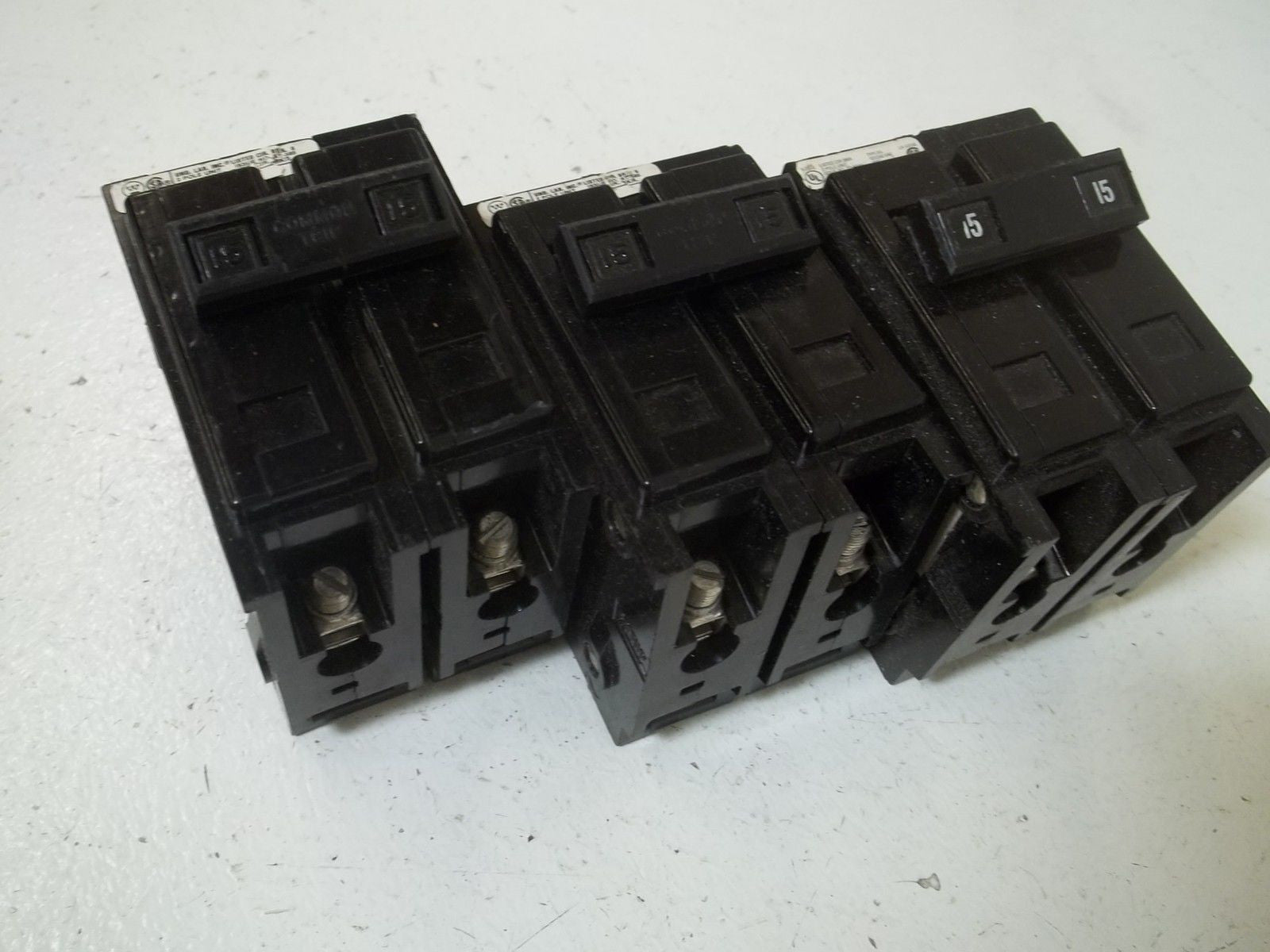 LOT OF 3 WESTINGHOUSE BA215 CIRCUIT BREAKER *USED*