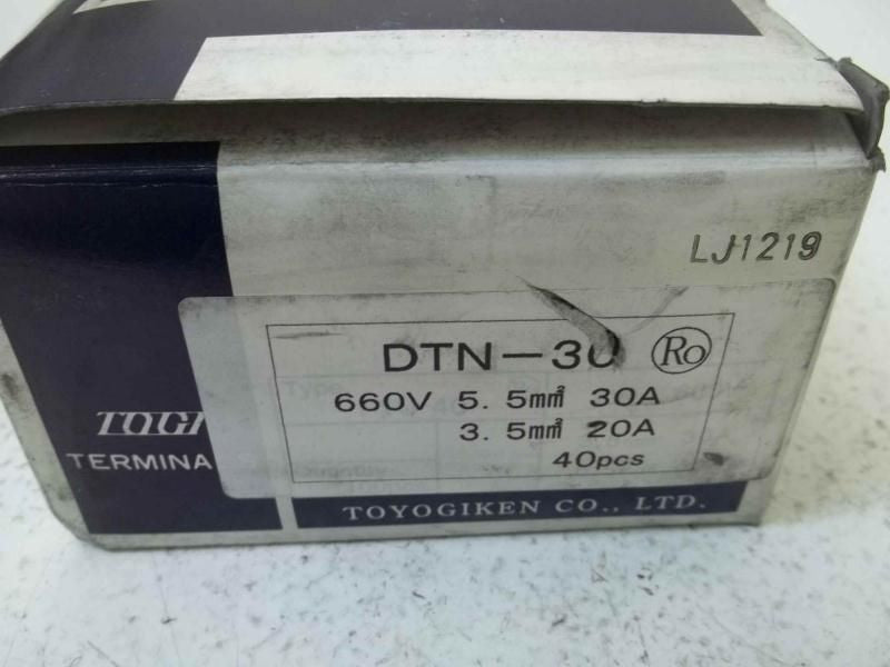 LOT OF 40 BLOCK TERMINALS DTN-30 *NEW IN BOX*