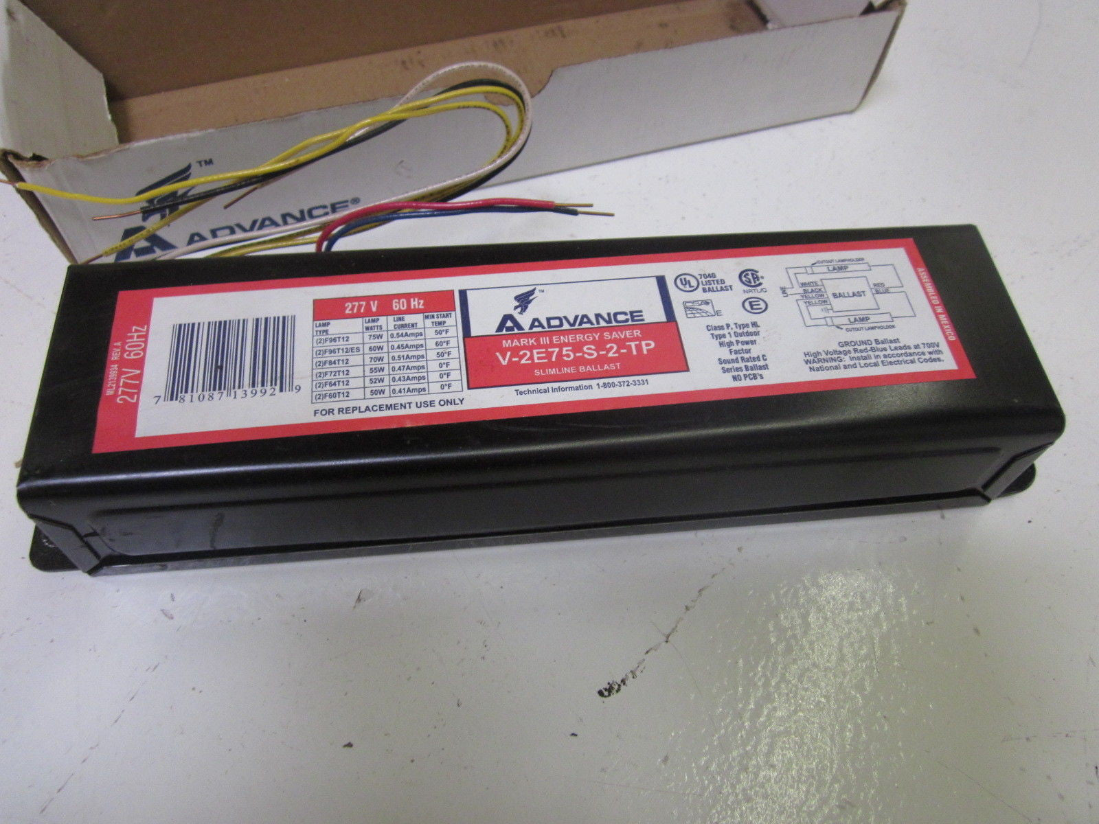LOT OF 4 ADVANCE V2E15STP *NEW IN BOX*