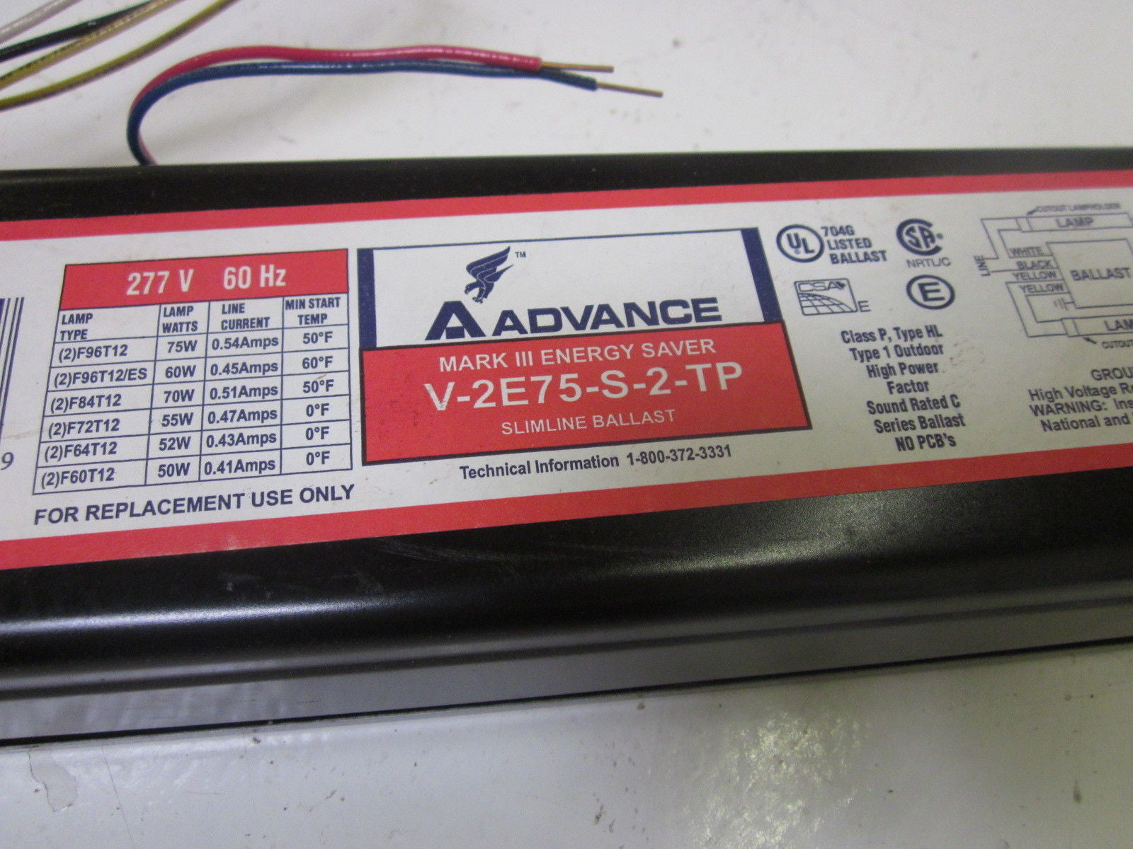 LOT OF 4 ADVANCE V2E15STP *NEW IN BOX*