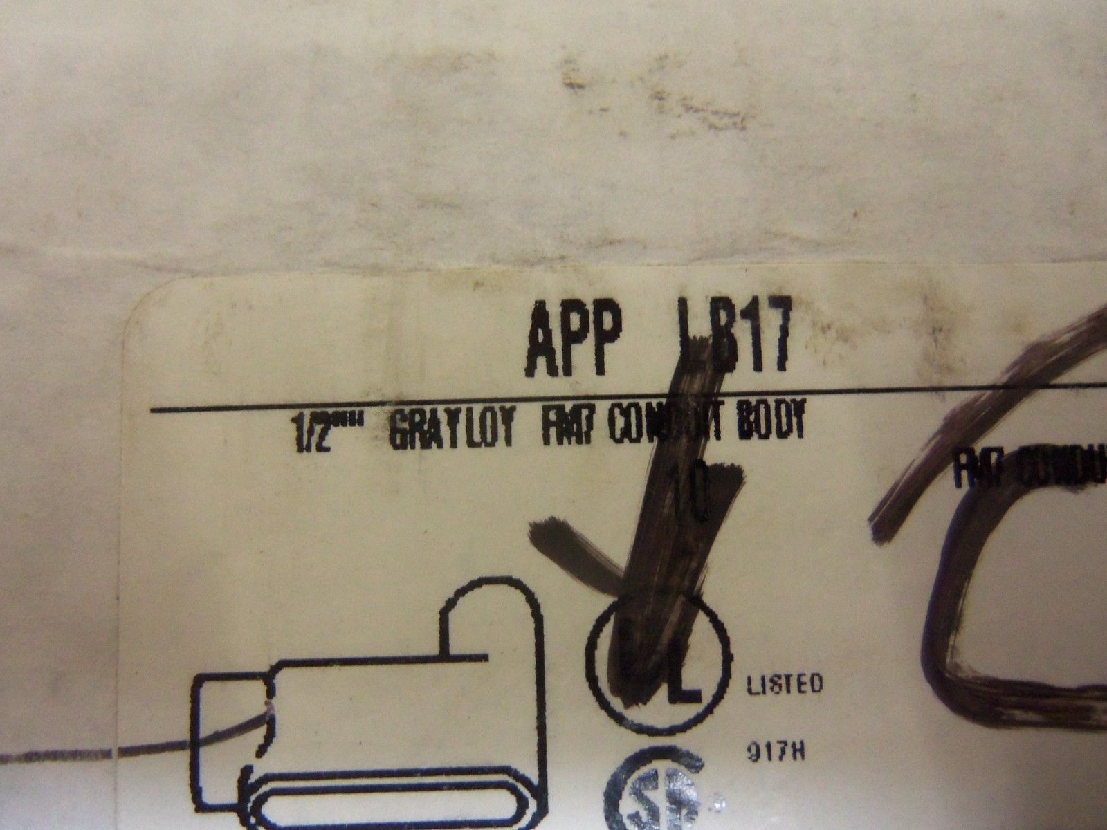 LOT OF 4 APPLETON APPLB17 CONDUIT *NEW IN BOX*