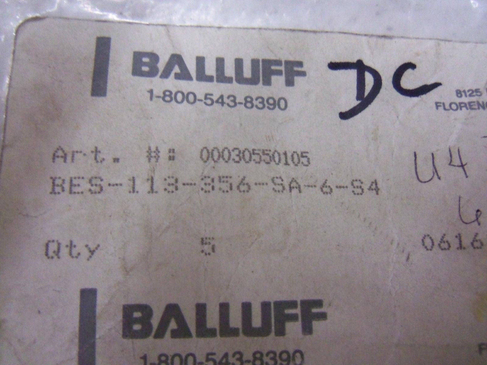 LOT OF 4 BALLUFF BES 113-356-SA6-S4  *NEW IN BAG*